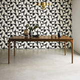 sweeek - Table à Manger rectangulaire Noyer Bois d'hévéa et placage frêne 8 Places Elena