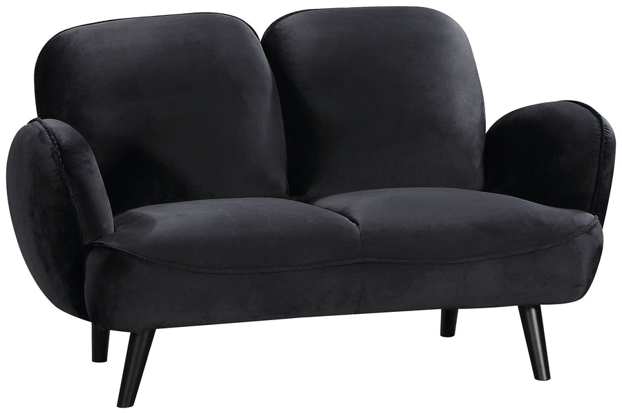 Atlantic Home Collection Ben, canapé 2 Places, Velours, Noir Atlantic Home Collection Ben, canapé 2 Places, Velours, Noir
