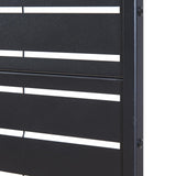 casa.pro Cloison de Séparation Intérieur Paravent Séparateur de Pièce Design Moderne pour Délimiter Différentes Espaces avec Motif Décoratif Salon Séjour Bureau Acier Galvanisé 200 x 100 x 50 cm Noir