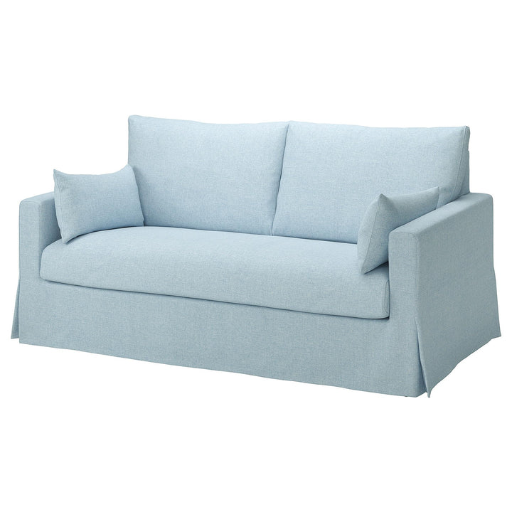 HYLTARP Canapé-lit 2 places Kilanda bleu pâle