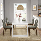 Tribesigns Table de salle à manger industrielle rectangulaire 180 x 80 cm, pour 6 à 8 personnes, en bois et métal, avec pieds en métal