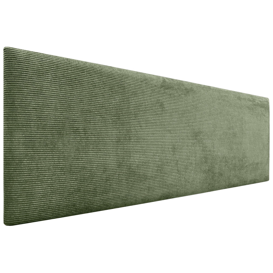 DHOME Tête de lit en Velours Côtelé uni Haute Gamme Moderne Tête de lit Capitonnée, Chambre de Luxe, Rembourrée (Vert forêt, 160cm)