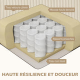 HOMCOM Canapé d'angle Velours Côtelé Canapé 3 Places 214 cm Beige