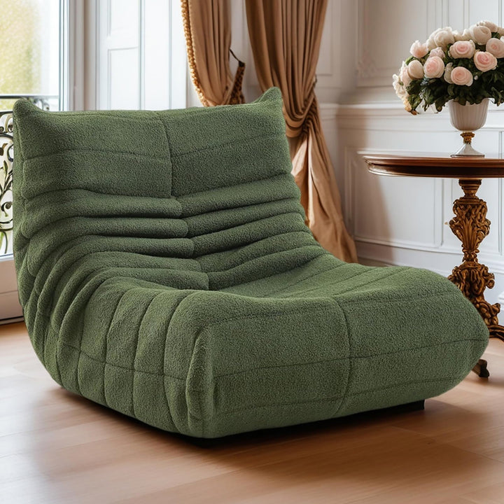 Togo Fauteuil de cheminée, fauteuil de sol avec dossier, canapé d'angle en mousse à mémoire de forme haute densité, confortable, fauteuil de lecture d'intérieur, pour salon, chambre à coucher, jeux et