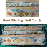 Rug-QJDDUP Rond Tapis de décoration,Black,Round 200 cm,Noir Gris Blanc Rayure Moderne, Tapis de Salon Grand Chambre Design Moderne Poil Court Doux,