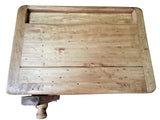 Biscottini Table Haute 82x57x64 cm Made in Italy | Meuble Cuisine en Bois Massif | Établi Pliant | Table Haut Cuisine en Bois