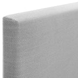 DHOME Tête de lit tapissée en lin naturel uni (lin perle, 180 cm, double (lits 180/190)