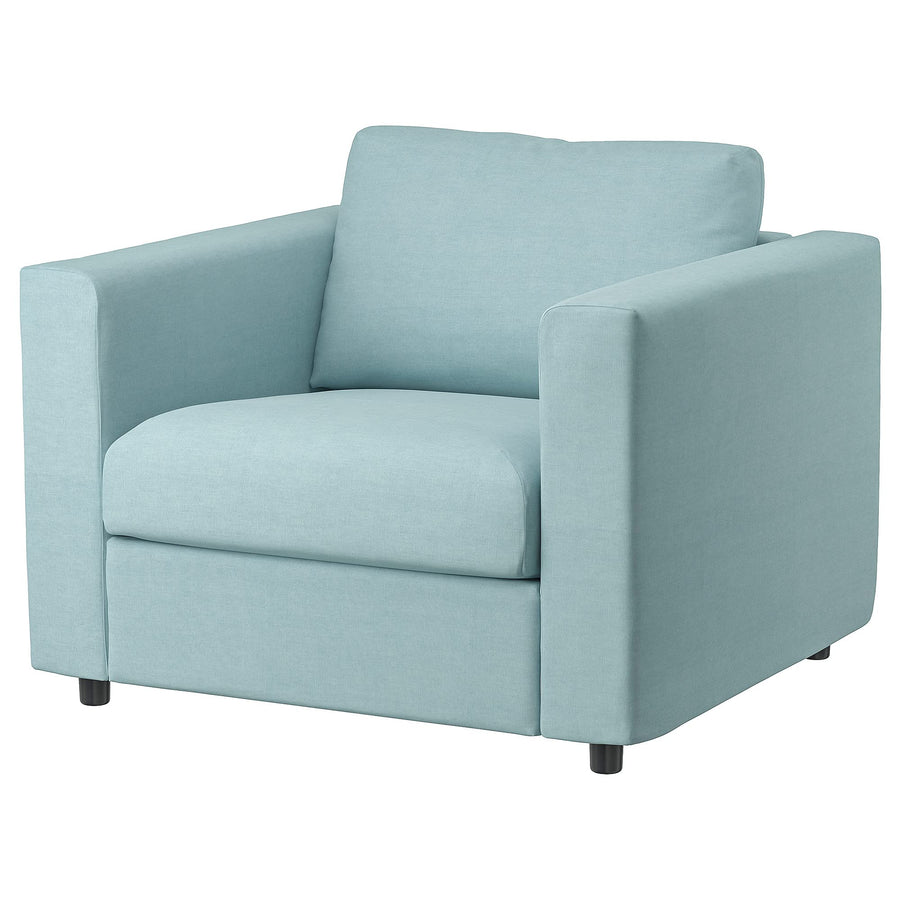 Ikea Fauteuil VIMLE Saxemara bleu clair Ikea Fauteuil VIMLE Saxemara bleu clair