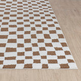 Livabliss Pula Tapis Géométrique Scandinave - Grand Tapis Salon, Salle à Manger, Chambre, Cuisine - Design Boheme Chic, Berbere Moderne, Poil Court 160x213 cm - Crème, Orange, Brun