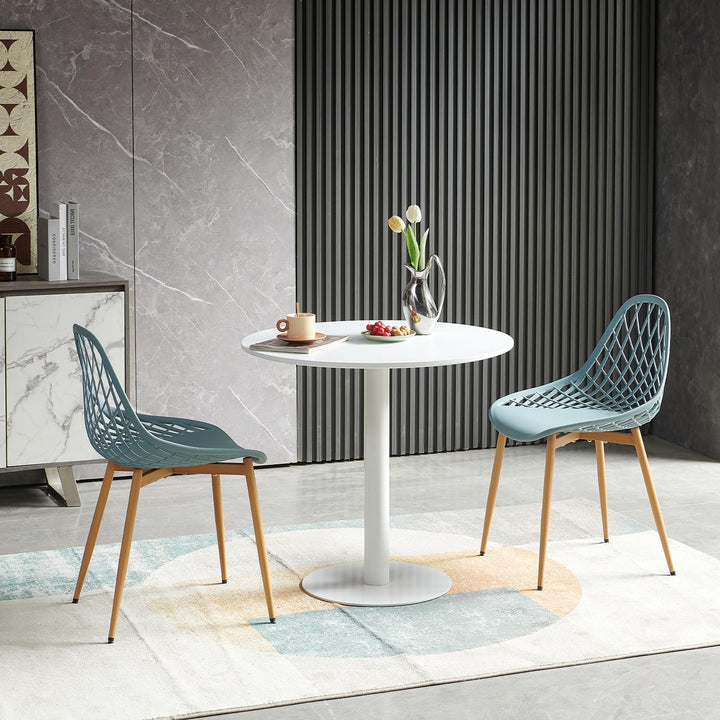 buybyroom Table Ronde Salle Manger Table a Manger Ronde Blanche für Küche, Esszimmer, Wohnzimmer und Büro für 2-4, 80cm, Blanc buybyroom Table Ronde Salle Manger Table a Manger Ronde Blanche für Küche, Esszimmer, Wohnzimmer und Büro für 2-4, 80cm, Blanc