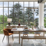 Atmosphera - Fauteuil Marlo Ambre en Velours