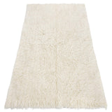 rugsx Flokati Tapis Grec en Laine, pour Le Salon, la Chambre à Coucher, la Chambre des Enfants, Couvre-lit, Couleur Naturelle, Haute qualité, Blanc 190x230 cm