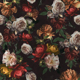VEELIKE Papier Peint Fleuri Pivoine Vintage Papier Peint Floral Foncé Bouquet Papier Peint Adhesif Rouleau Fleur Papillon Papier Peint Mural Papier Collant pour Meuble Chambre Salon 44,5cm × 300cm