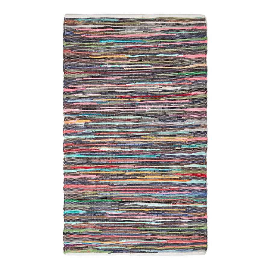 HOMESCAPES Tapis Chindi en Coton recyclé, Tapis Multicolore (150 x 240 cm) HOMESCAPES Tapis Chindi en Coton recyclé, Tapis Multicolore (150 x 240 cm)
