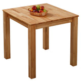 Krok Wood Table de Cuisine Bonn Bois de Massif (Hêtre, 75 x 75 x 75 cm)