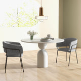 HOMCOM Lot de 2 chaises de Salle à Manger Chaise de Cuisine Pieds en Acier, Assise rembourrée, pour Salle à Manger, Salon, Cuisine, dim. 57L x 53l x 73H cm Gris