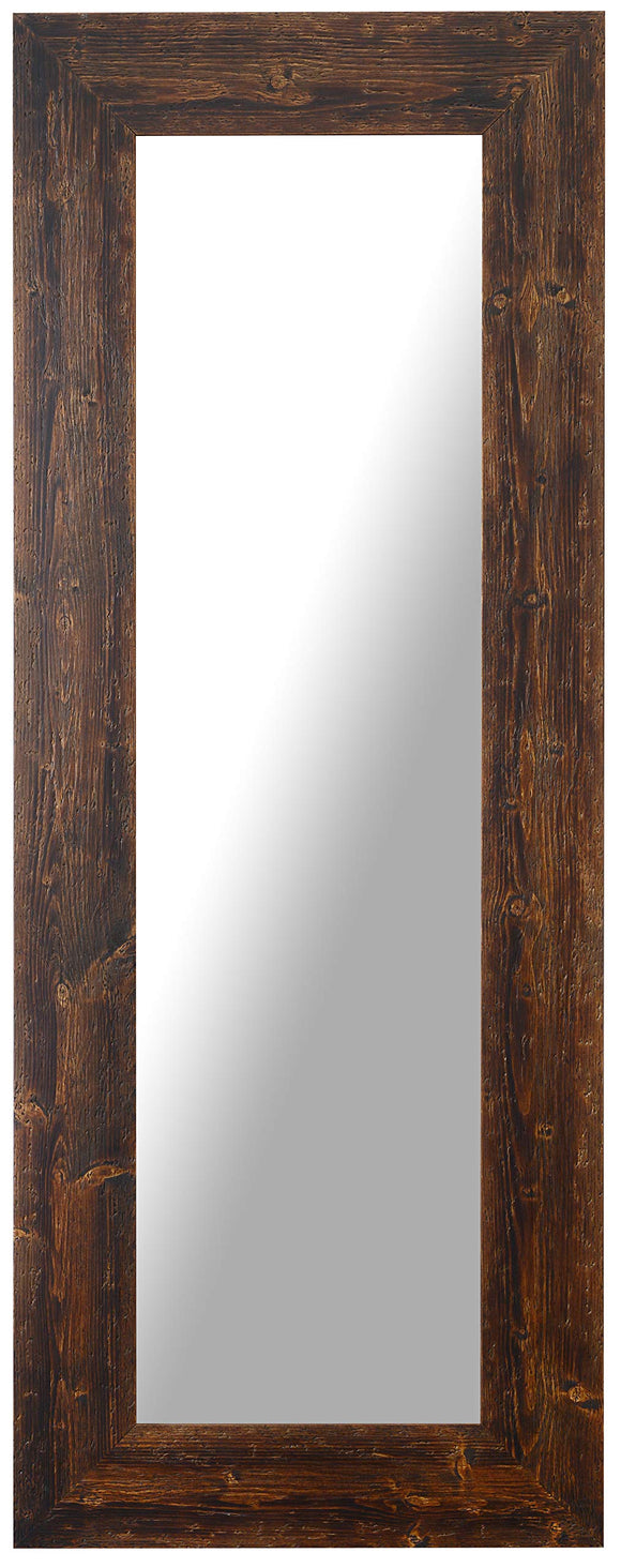 MO.WA. Miroir Mural Moderne 57x147, Miroir Cadre en Bois, Miroir Long Rustique, Miroir scandinave, Grand Miroir Contour Bois, Miroirs muraux | Made in Italy