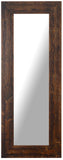 MO.WA. Miroir Mural Moderne 57x147, Miroir Cadre en Bois, Miroir Long Rustique, Miroir scandinave, Grand Miroir Contour Bois, Miroirs muraux | Made in Italy