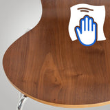 CLP Chaise Empilable Calisto en Bois - Assise Ergonomique - Chaise de Salle d'Attente en Bois Chaise, Hauteur Assise 45 cm -Couleurs au Choix:, Couleur:Noyer
