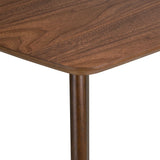 Table de Salle à Manger ou Cuisine 150 x 90 cm en Bois et MDF Marron Foncé de Style Rétro pour Intérieur Scandinave ou Vintage Beliani