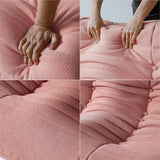 Pouf poire en velours avec chaise longue au coin du feu, chaise d'appoint Togo pour salon, chambre à coucher, salon et bureau 2 places (taille double, couleur : D)