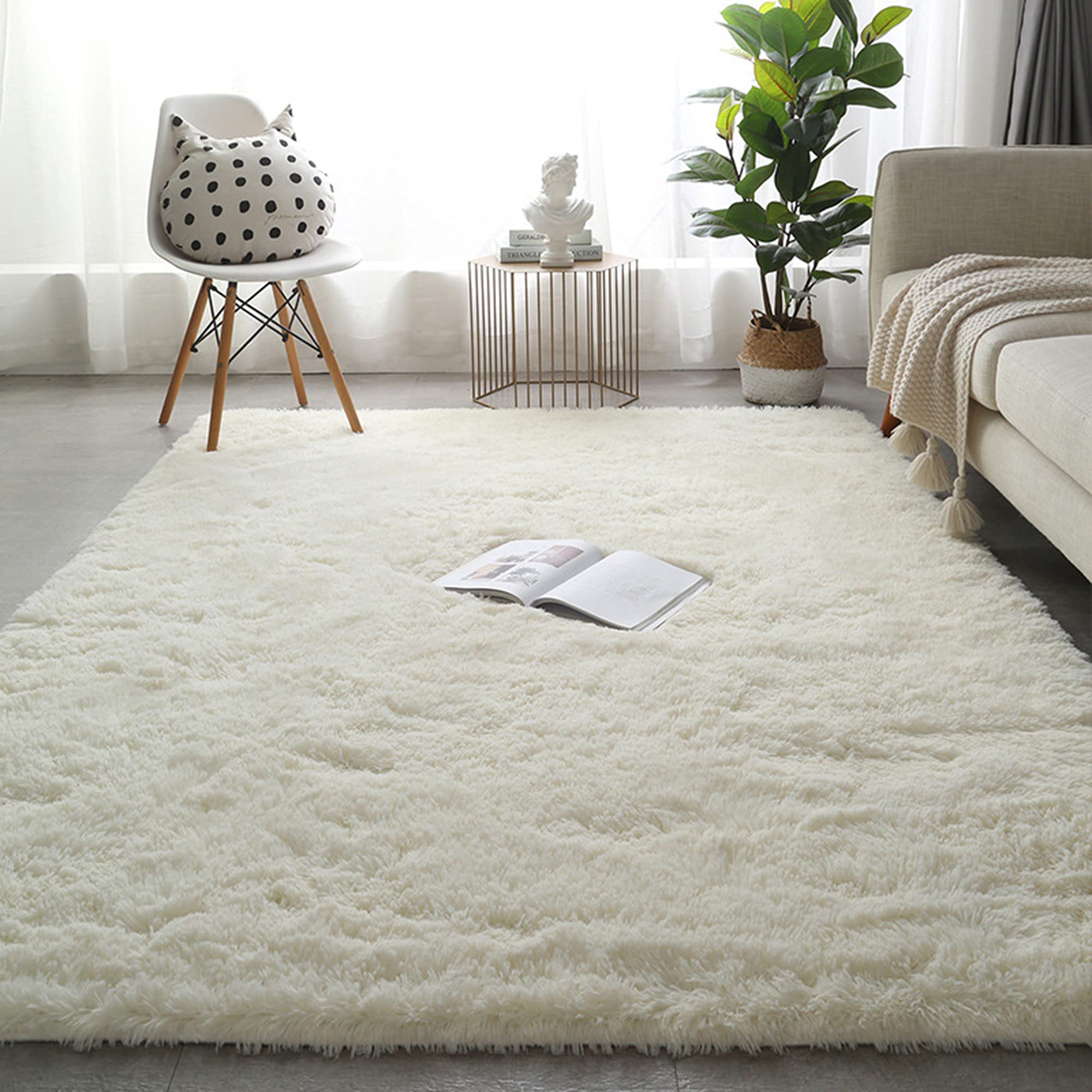 Tapis Antidérapant 50x80 Cm Fleurs Et Oiseaux Élégant Gris Rose – Ultra Doux, Moelleux, Poils Courts, Facile à Nettoyer Pour Salon, Chambre, Entrée