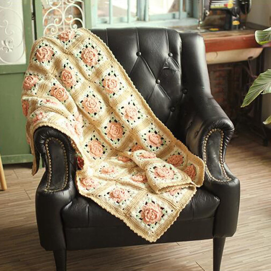 V&U Couverture jetée au Crochet pour canapé,Jeté de Canapé tissée à la Main en Tricot,Couverture décorative Boho,Couverture de lit tissée de Fleurs colorées pour canapé Inclinable Voyage V&U Couverture jetée au Crochet pour canapé,Jeté de Canapé tissée à la Main en Tricot,Couverture décorative Boho,Couverture de lit tissée de Fleurs colorées pour canapé Inclinable Voyage