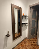 MO.WA. Miroir Mural Moderne 57x147, Miroir Cadre en Bois, Miroir Long Rustique, Miroir scandinave, Grand Miroir Contour Bois, Miroirs muraux | Made in Italy