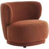 HOMIFAB Fauteuil en Tissu Bouclette Rouille - Ester