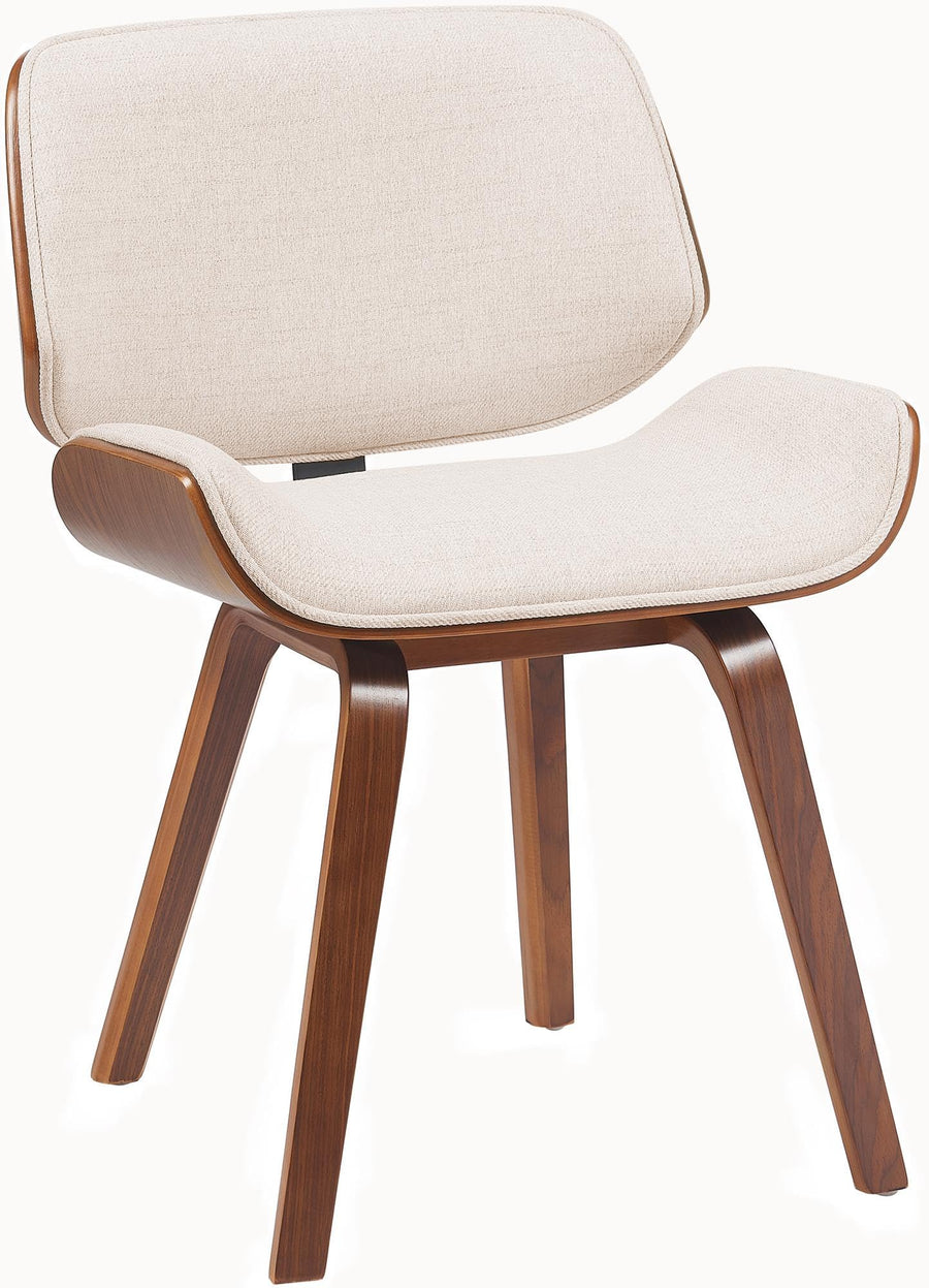 CLP Chaise de Salle à Manger Beverley Tissu, Chaise de Cuisine en Bois, avec Dossier, Fauteuil rembourré, Couleur:Noyer/crème CLP Chaise de Salle à Manger Beverley Tissu, Chaise de Cuisine en Bois, avec Dossier, Fauteuil rembourré, Couleur:Noyer/crème