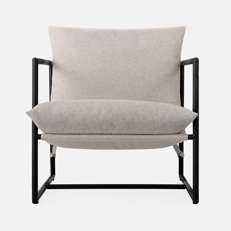ZINUS Aidan Fauteuil d’exception style suspendu avec structure en métal et coussins remplis de flocons de mousse, Montage facile sans outils, livré dans une boîte compacte, Avoine ZINUS Aidan Fauteuil d’exception style suspendu avec structure en métal et coussins remplis de flocons de mousse, Montage facile sans outils, livré dans une boîte compacte, Avoine