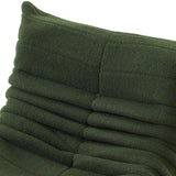 YGHQAP Canapé de Sol, Fauteuil Lounge Doux, Vert foncé, Chaise Togo Highback pour Salon, Chambre, Salon, Bureau (Vert Foncé)