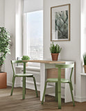 Symbiosis Papillon Table Pliante Blanc et Chêne Naturel 103/67/28x76x73,4 cm