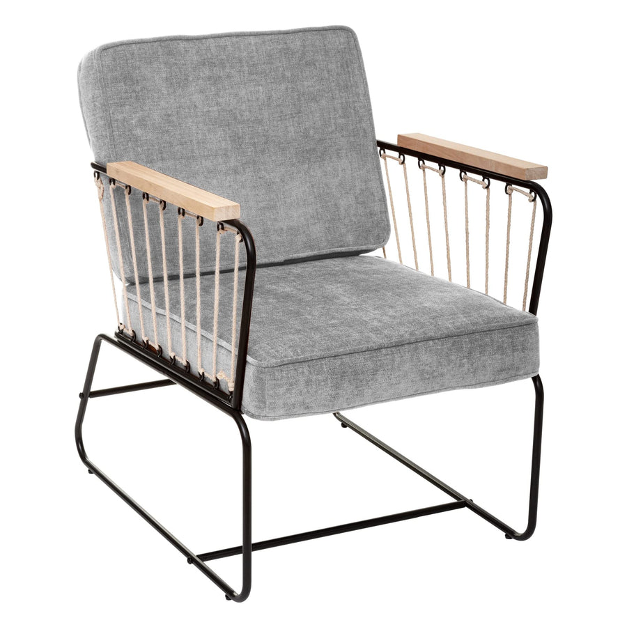 Fauteuil Anzio Gris Souris - Atmosphera créateur d Fauteuil Anzio Gris Souris - Atmosphera créateur d'intérieur