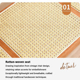 EYUIOPLM Banc d'entrée Rustique en chêne, Long Banc en Bois for Salon, Salle à Manger, Bout de lit,à Chaussures d'entrée d'intérieur de Style Ferme(Cherry Wood Finish,86cm)