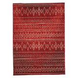 1A2T - Tapis Berbere - Grand Tapis Salon et Salle à Manger 270x370 cm Rouge - Tapis Design Scandinave Moderne Tapis Jute Geometrique Idéal pour la Salle à Manger, 3108