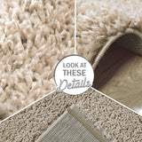 Paco Home Tapis Poils Longs, Shaggy pour Salon, Doux Moelleux Résistant Robuste, Dimension:200x280 cm, Couleur:Beige
