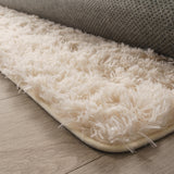 Paco Home Tapis De Salon Poils Longs Fausse Fourrure Shaggy Moelleux Monochrome, Dimension:160x220 cm, Couleur:Crème
