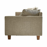 Loberon Canapé Brissonneau, design moderne, avec coussins décoratifs, housse robuste, toucher doux, élégance stylée, canapé, siège, bois d'hévéa, bois de pin, polyester, gris clair