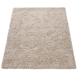 Paco Home Tapis Poils Hauts Moelleux Moderne Shaggy Style Flokati Confortable Uni Beige, Dimension:160x230 cm