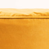 Icon Pouf Rond, Milano, Jaune, Velours, Pouf Repose Pieds, Tabouret Pouf, Salon, Chambre