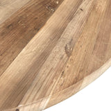 INTENSE DECO Table Ronde Extensible en Bois Massif SIDONIE Bois Naturel