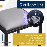 FERRO modern design Tabouret Bar Cuisine 95cm Noir - Fatto a Mano Chaise de Bar Lot de 2 - Stile Loft