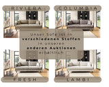 LIKMA Canapé 3 Places Mara 209 cm avec Fonction Lit et Coffre de Rangement, Canapé-Lit en Velours Moutarde Fresh 37, Sofa Convertible Moderne, Couchage d'Appoint, Banquette