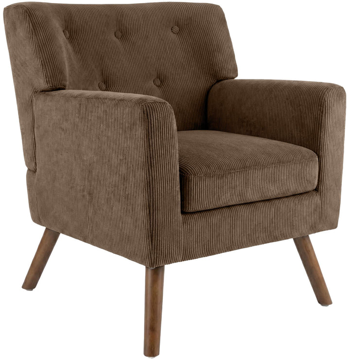 CLP Fauteuil Rembourre en Velours cotele Kioni avec accoudoirs, Fauteuil Bergere Jusqu a 150 kg, Fauteuil Relax et TV pour Salon Couleur:Marron foncé CLP Fauteuil Rembourre en Velours cotele Kioni avec accoudoirs, Fauteuil Bergere Jusqu a 150 kg, Fauteuil Relax et TV pour Salon Couleur:Marron foncé
