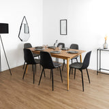 HOME DECO FACTORY Home Deco FACTORY-HD0191-Table Salon, Salle à Manger Table Extensible 160 200Cm Paxton, Bois d'ingénierie, Marron, 160x75x90