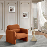 MEXUS Chaise de Loisirs, siège de canapé, Fauteuil de Loisirs, Petit canapé Simple, adapté à la Chambre à Coucher/Home cinéma/Salon (Orange)