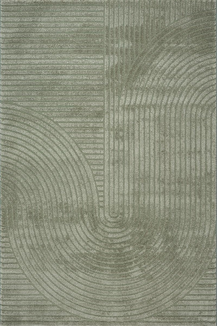 the carpet Everest - Tapis Salon Moderne à Poils Courts avec Effet de Haut en Bas, Effet 3D, Haute densité de Poils et agréablement Doux, Vert, 200 x 290 cm