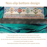 Rug-QJDDUP Rond Tapis de décoration,Black,Round 200 cm,Noir Gris Blanc Rayure Moderne, Tapis de Salon Grand Chambre Design Moderne Poil Court Doux,