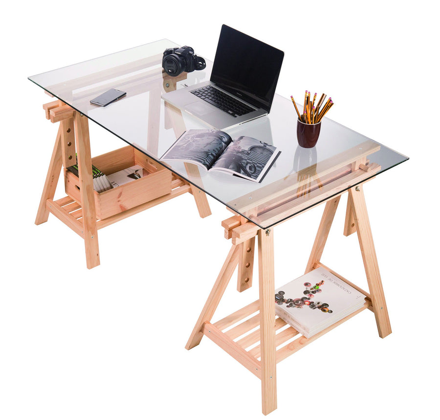 ASTIGARRAGA - CAB005.99 - Tréteau Réglable Architecte - Marron (Bois) 70 x 45 x 70 cm ASTIGARRAGA - CAB005.99 - Tréteau Réglable Architecte - Marron (Bois) 70 x 45 x 70 cm